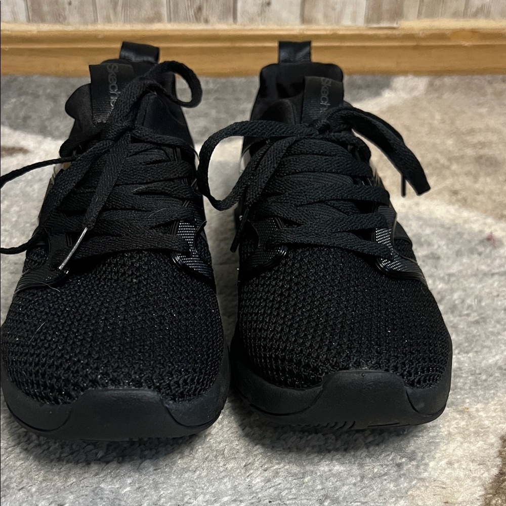 🐺Skechers Black Sneakers with Breathable Knit Upper - Picture 5 of 6